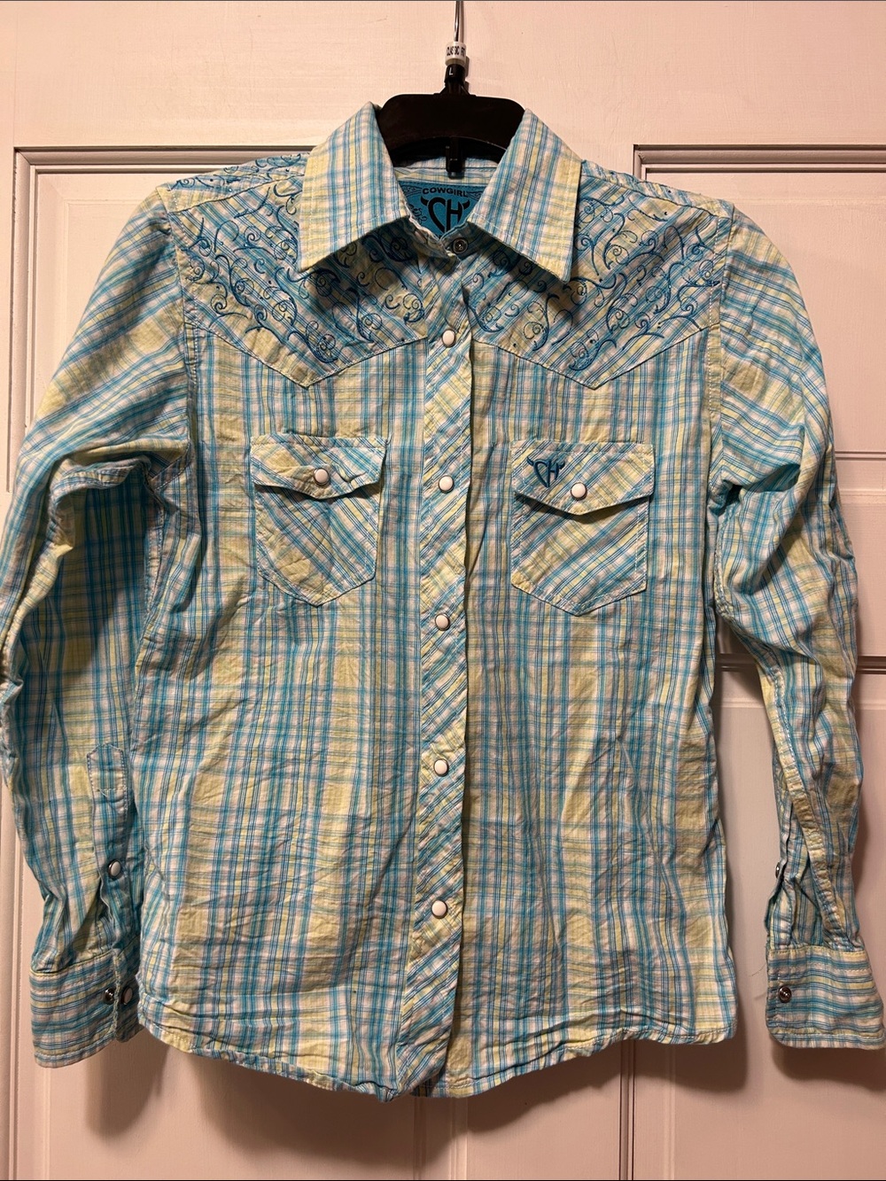 Cowgirl Hardware Girls M Pearl Snap Shirt